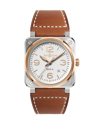 Bell & Ross BR-03 White Steel & Gold thumbnail