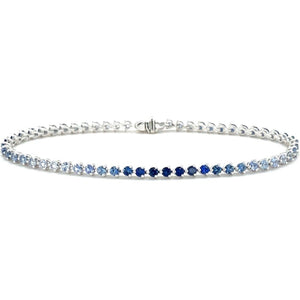 Blue Sapphire Line Bracelet