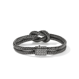 Love Knot Bracelet, Dark Silver, 10MM thumbnail
