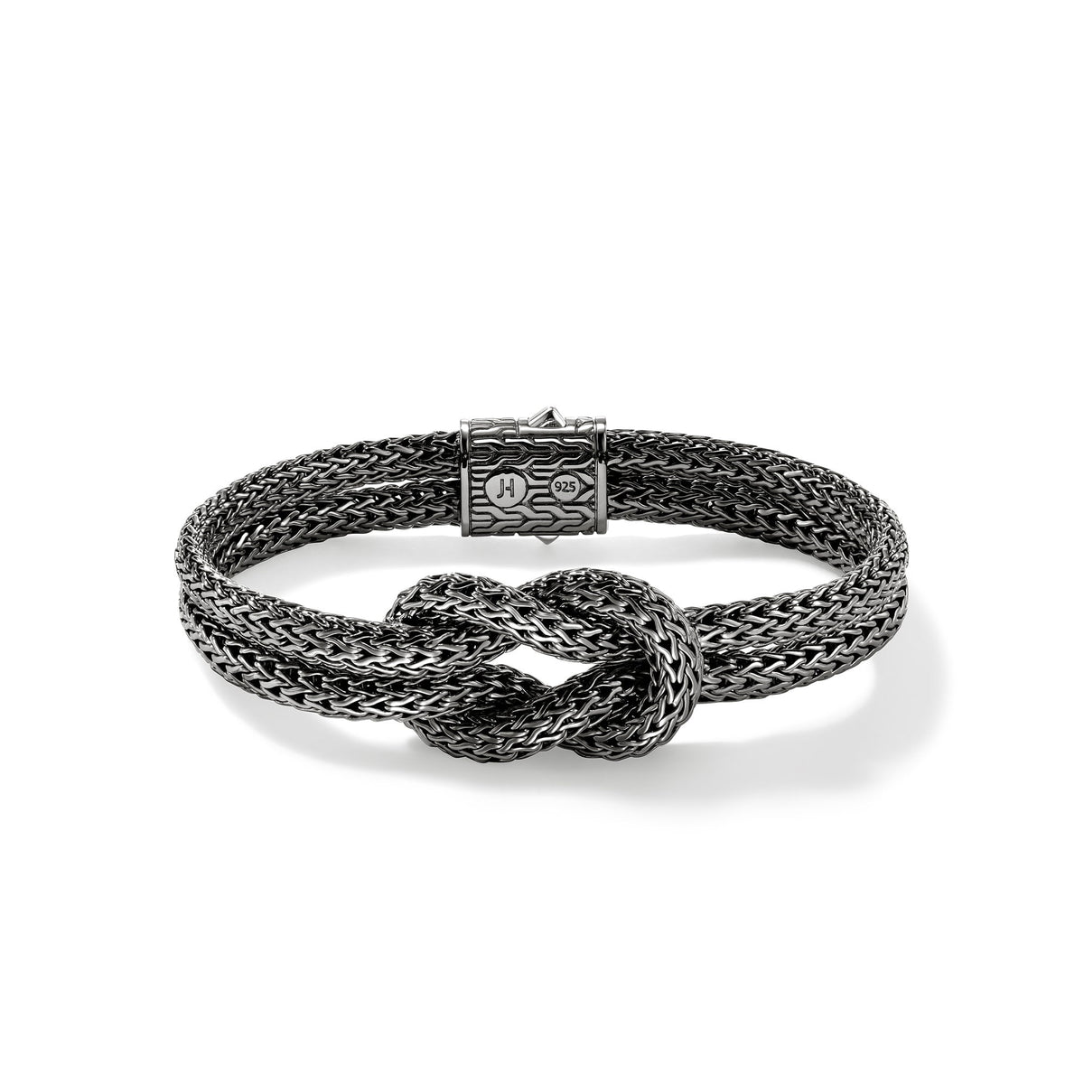 Love Knot Bracelet, Dark Silver, 10MM