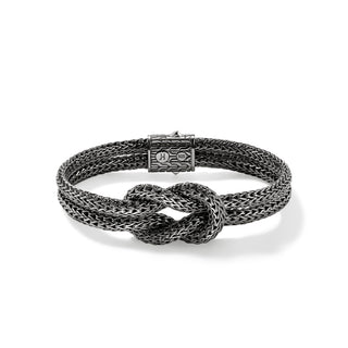Love Knot Bracelet, Dark Silver, 10MM thumbnail