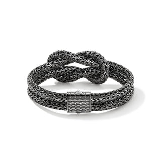 Love Knot Bracelet, Dark Silver, 13MM thumbnail
