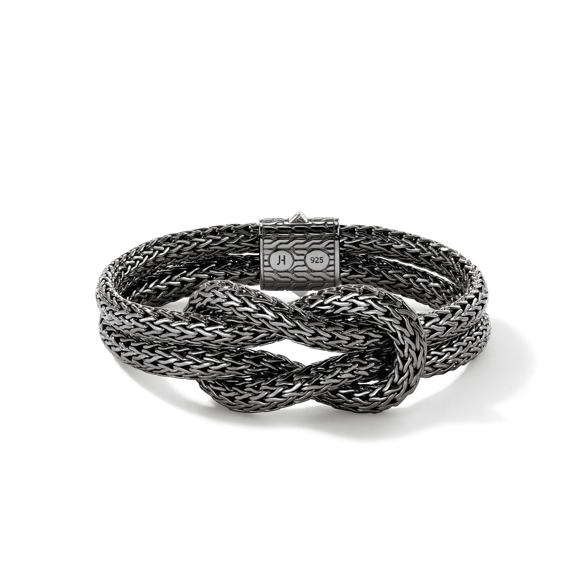 Love Knot Bracelet, Dark Silver, 13MM