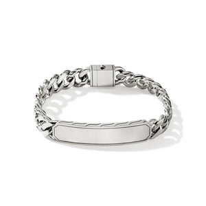 ID Curb Bracelet, Sterling Silver, 11MM