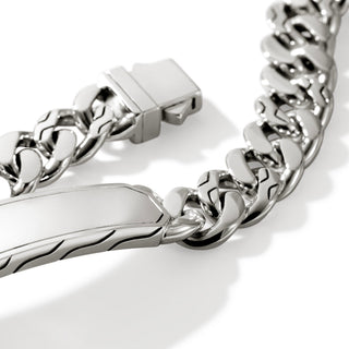 ID Curb Bracelet, Sterling Silver, 11MM thumbnail