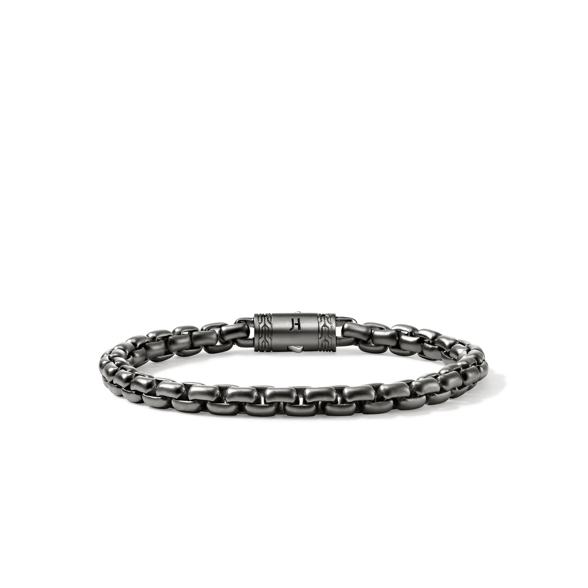 John Hardy Box Chain Bracelet, Dark Silver, 6MM