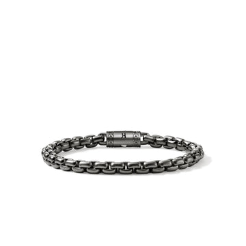 John Hardy Box Chain Bracelet, Dark Silver, 6MM