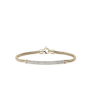 JH Essential Pavé Bracelet, Gold, Diamonds, 2.5MM