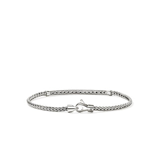 JH Essential Pavé Bracelet, Sterling Silver, Diamonds, 2.5MM thumbnail