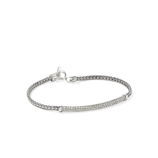 JH Essential Pavé Bracelet, Sterling Silver, Diamonds, 2.5MM thumbnail