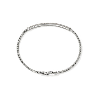 JH Essential Pavé Bracelet, Sterling Silver, Diamonds, 2.5MM thumbnail