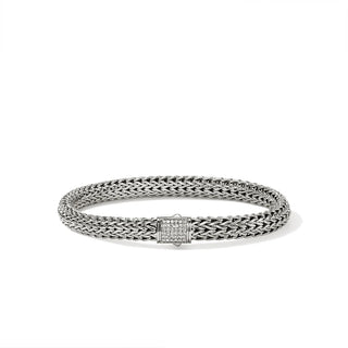 John Hardy Icon Bracelet, Sterling Silver, Diamonds, 6.5MM thumbnail