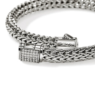 John Hardy Icon Bracelet, Sterling Silver, Diamonds, 6.5MM thumbnail