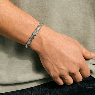 John Hardy Icon Bracelet, Sterling Silver, Diamonds, 6.5MM thumbnail
