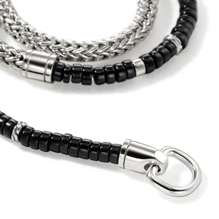 John Hardy Heishi Chain Wrap, Sterling Silver, Hardstones, 4MM thumbnail