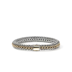 John Hardy Icon Bracelet, Reversible, Gold, Sterling Silver, 8MM thumbnail