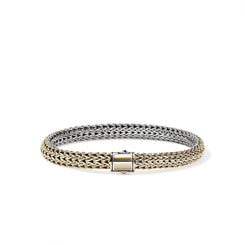 John Hardy Icon Bracelet, Reversible, Gold, Sterling Silver, 6.5MM thumbnail