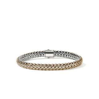 John Hardy Icon Bracelet, Reversible, Gold, Sterling Silver, Diamonds, 6.5MM thumbnail