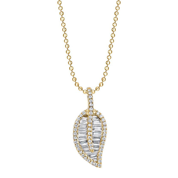 Classic Leaf Diamond Necklace