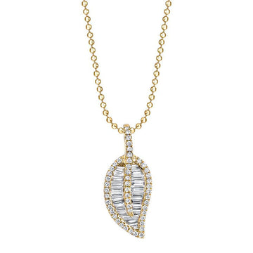 Classic Leaf Diamond Necklace