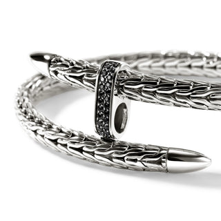 John Hardy Spear Flex Cuff, Sterling Silver, Gemstones, 5.5MM thumbnail