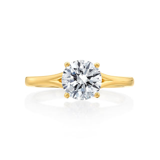 River North Round Solitaire Split Shank Wedding Ring thumbnail