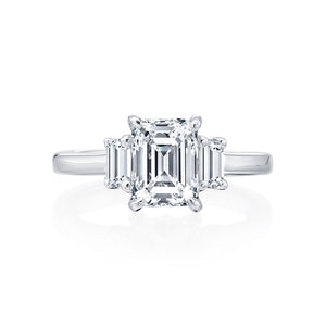 Gold Coast 3 Stone Emerald Wedding Ring