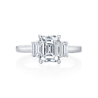 Gold Coast 3 Stone Emerald Wedding Ring thumbnail