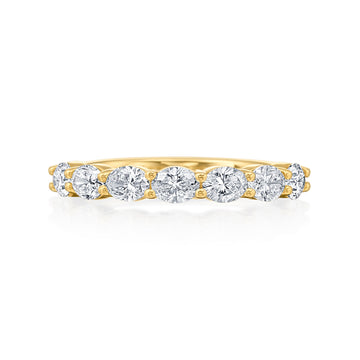 River North Oval Diamond Wedding Band