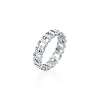Dog Tag Ring With Stones thumbnail