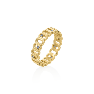 Dog Tag Ring With Stones thumbnail