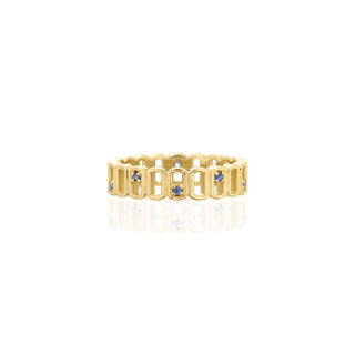 Dog Tag Ring With Stones thumbnail