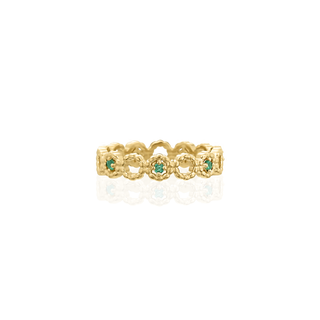 Scalloped Ring With Stones thumbnail