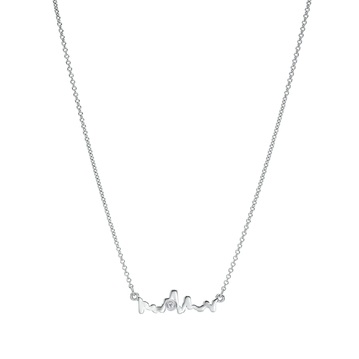 Skyline Pendant Necklace with Stone