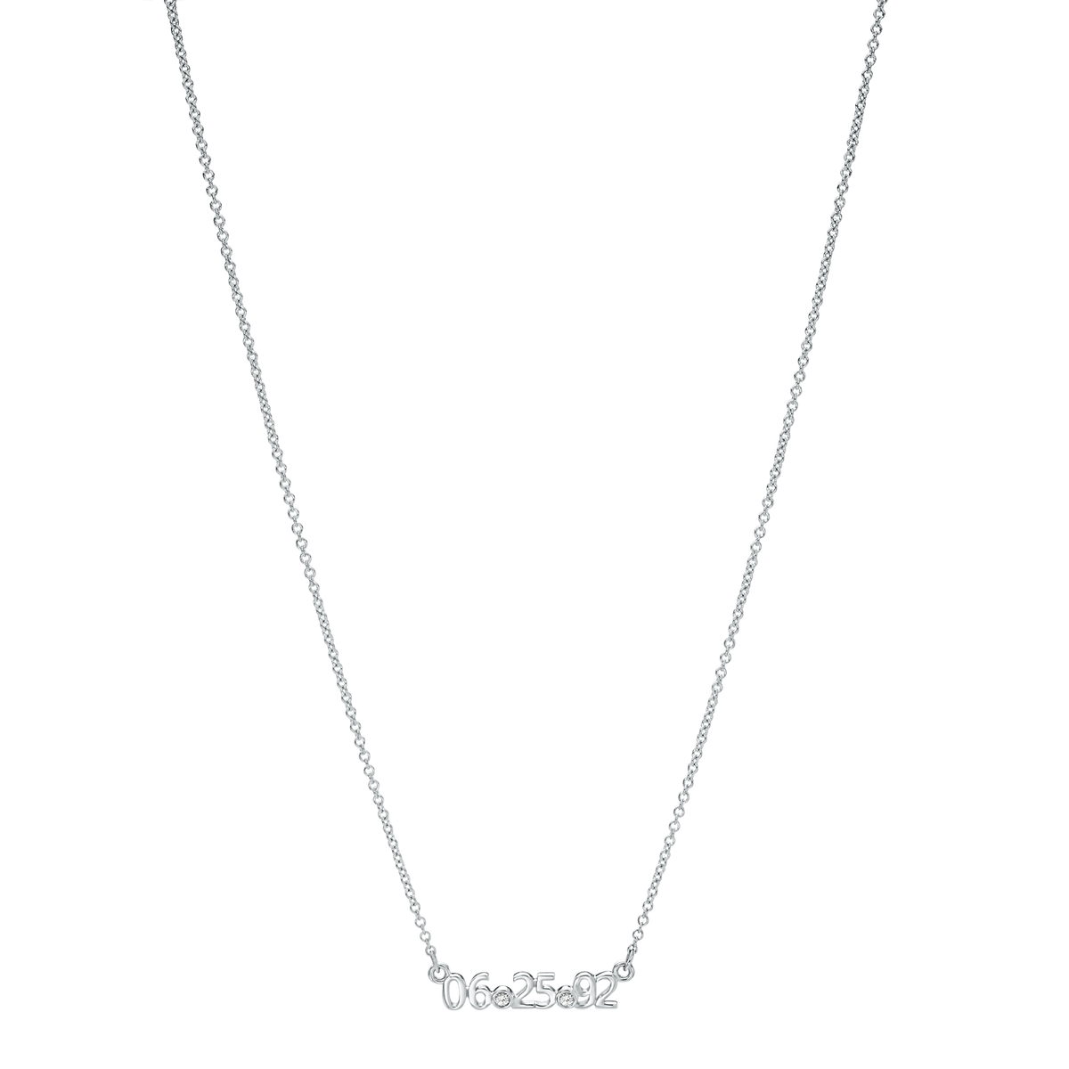 Date Pendant Necklace