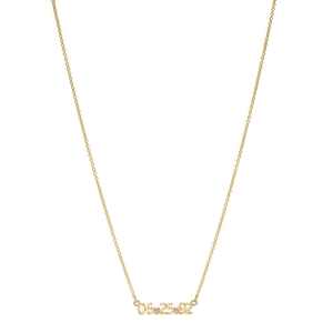 Date Pendant Necklace
