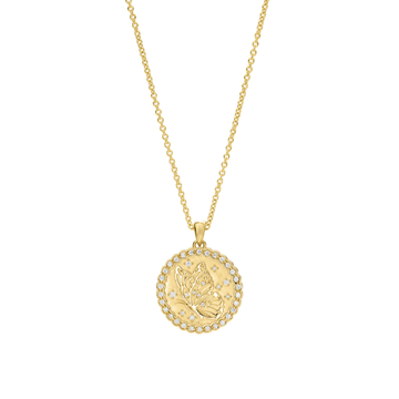 Butterfly Medallion Necklace