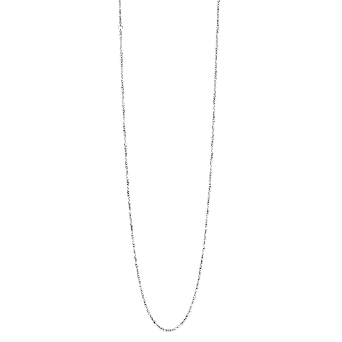 18 inches chain in 18K white gold (18 inches adjustable at 16 inches ...