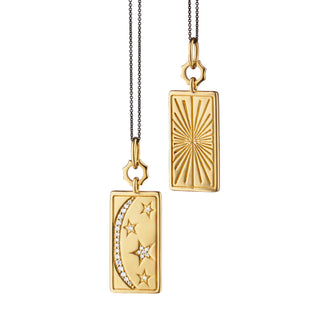 SUN, MOON AND STARS MEDALLION WITH DIAMONDS thumbnail