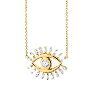“Protect” Diamond Evil Eye Necklace thumbnail