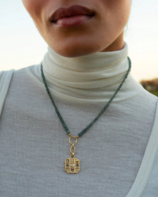 "Tokens of Luck" Necklace with Center Diamond thumbnail