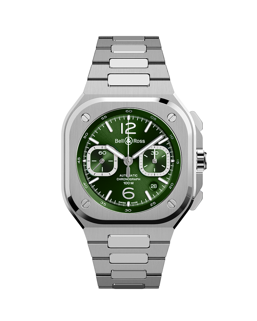 Bell & Ross BR-05  chrono green steel