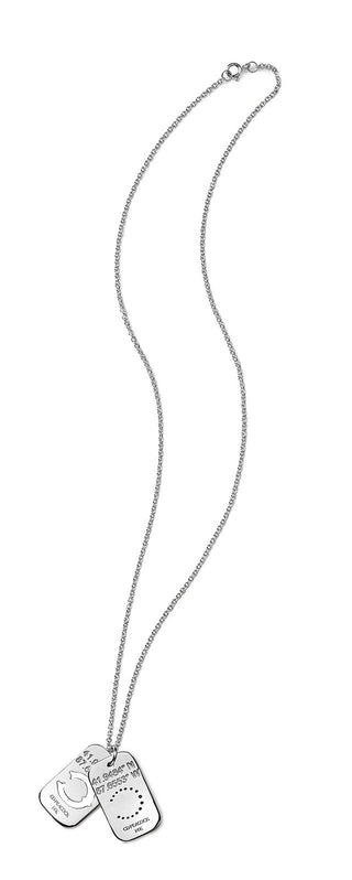 Chicago Cubs Double Dogtag Sapphires (Lab Grown) thumbnail