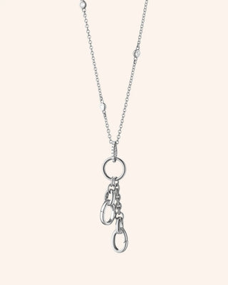 18" "Design Your Own" Small Charm Chain Necklace with Sapphires, 2 Charm Stations thumbnail