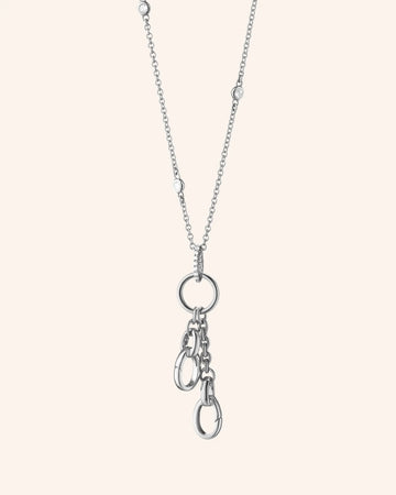 18" "Design Your Own" Small Charm Chain Necklace with Sapphires, 2 Charm Stations