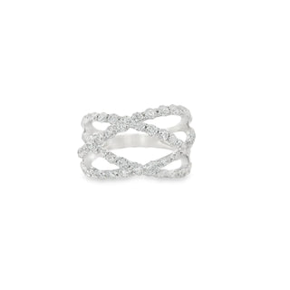 18K White Gold Ring with Diamonds thumbnail