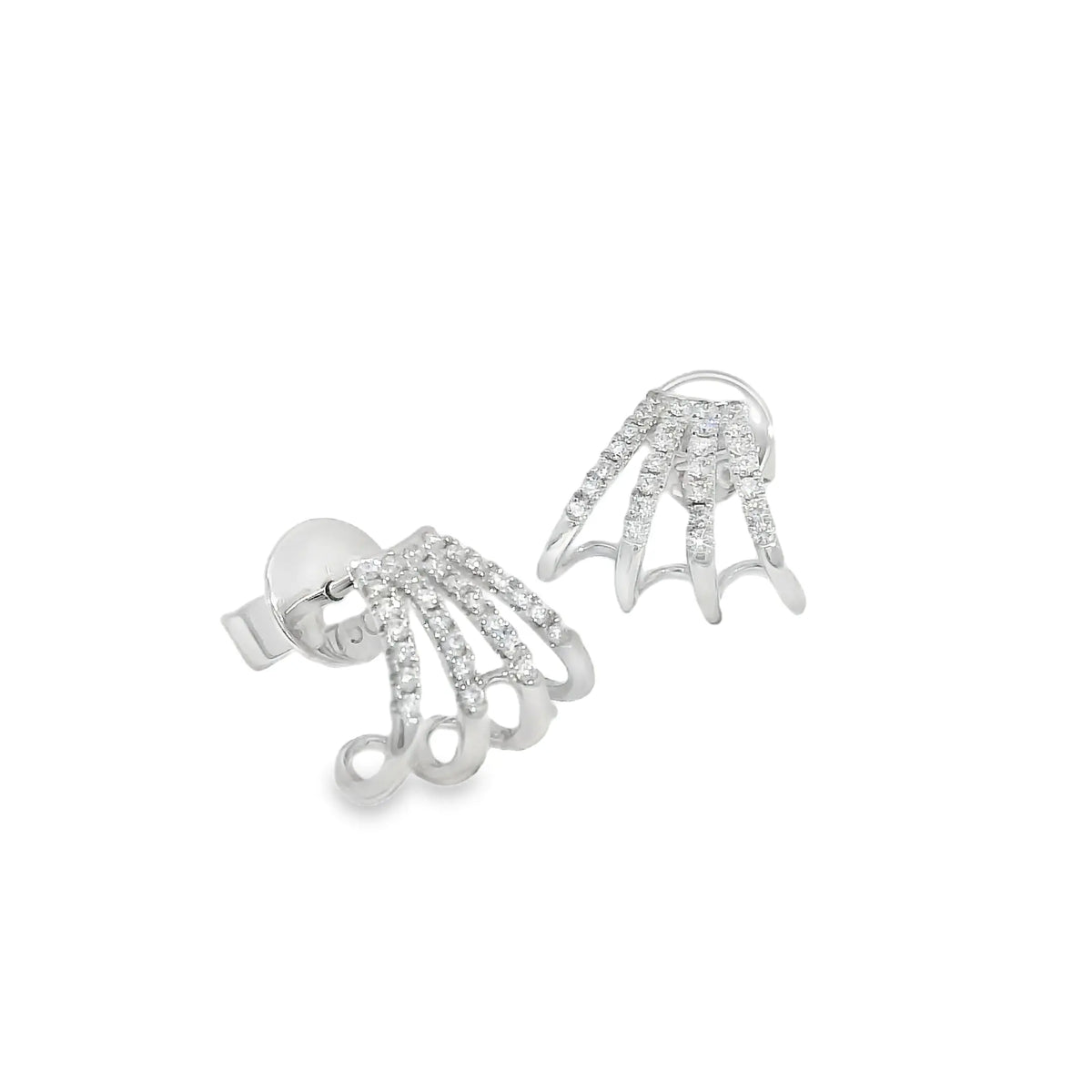 18K White Gold Earrings with Diamonds