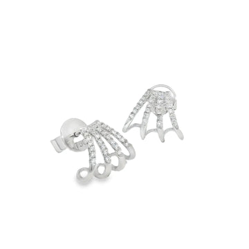18K White Gold Earrings with Diamonds
