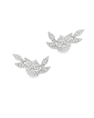 18K White Gold Diamond Stud Climbers thumbnail