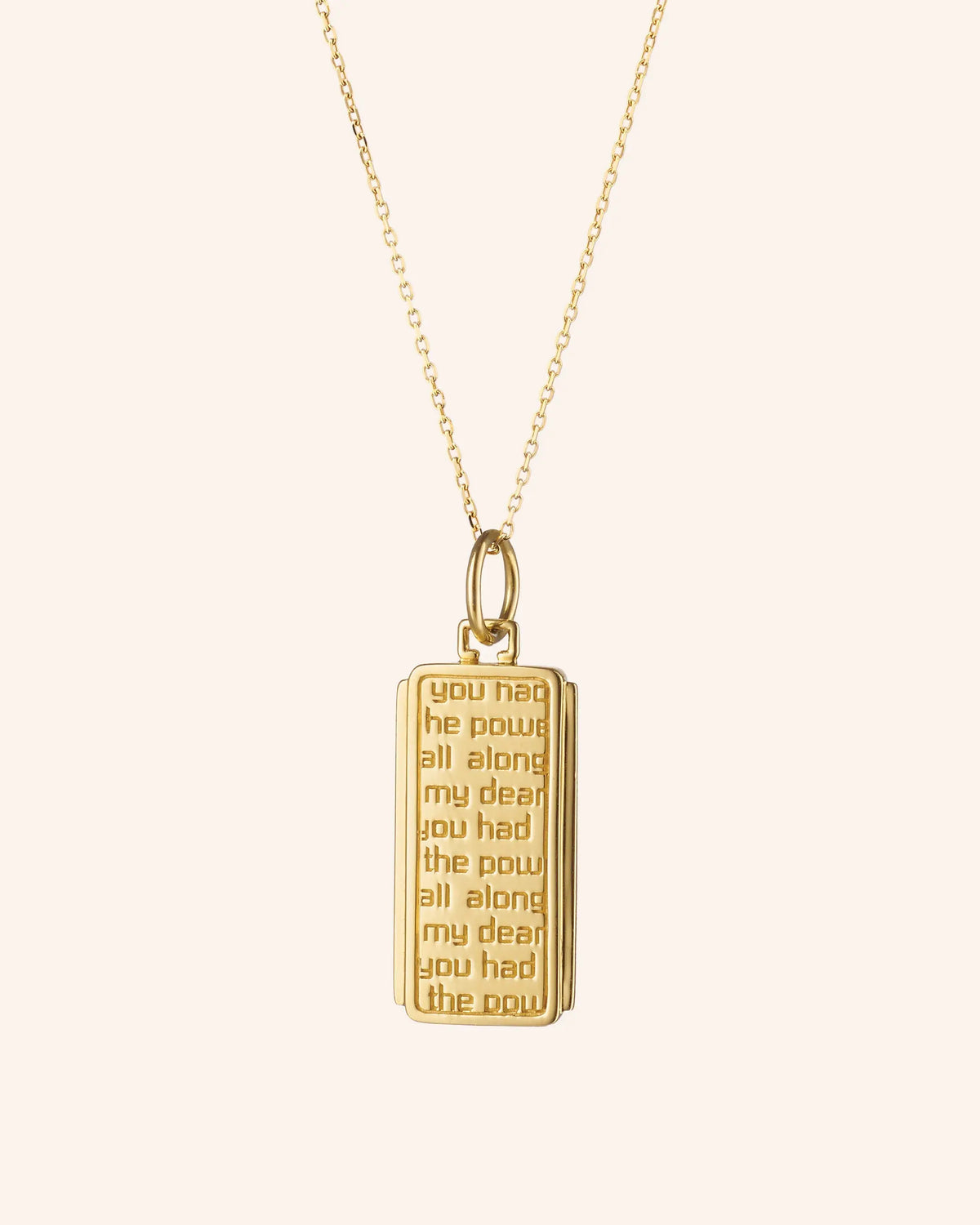 "Power" Dorothy 18K Gold Necklace